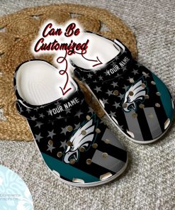 personalized philadelphia eagles star flag clog shoes football crocs 2 w1rvtj