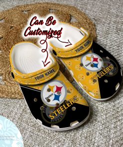 personalized pittsburgh steelers team pattern clog shoes football crocs 2 n1r1q1