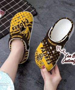 personalized san diego padres team polka dots colors clog shoes baseball crocs 2 nve5lx
