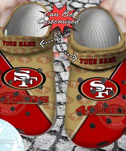 personalized san francisco 49ers team pattern clog shoes football crocs 1 ttgumf