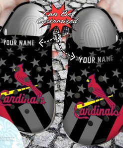 personalized st louis cardinals star flag clog shoes baseball crocs 1 gesvjz