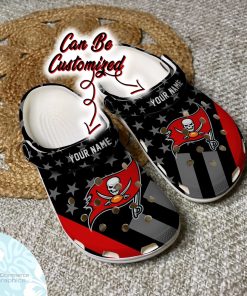 personalized tampa bay buccaneers star flag clog shoes football crocs 2 c50spt