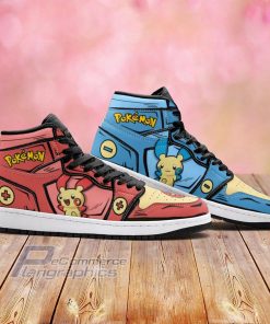 plusle and minun pokemon cartoon air jordan hightop sneaker 2 hjc4oh