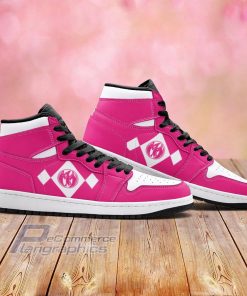 power rangers pink cartoon air jordan hightop sneaker 2 au0nvk