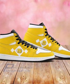 power rangers yellow cartoon air jordan hightop sneaker 2 izfubn