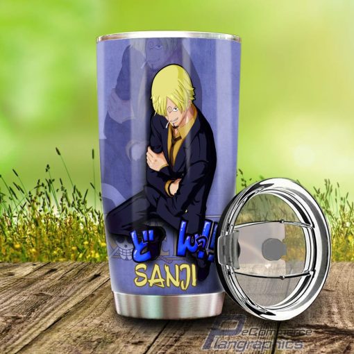 sanji stainless steel tumbler cup custom one piece anime 1 qezejc