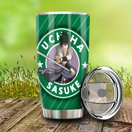 uchiha sasuke stainless steel tumbler cup custom naruto anime 1 hndqfh