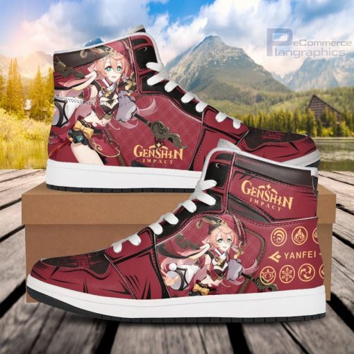 yan fei jd air force sneakers anime shoes for genshin impact fans 3 almiss