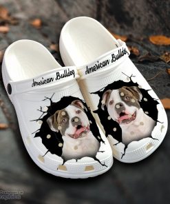 american bulldog custom name crocs shoes love dog crocs 1 leevra