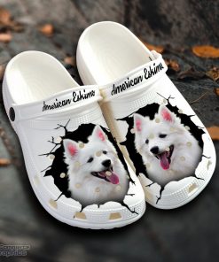 american eskimo custom name crocs shoes love dog crocs 1 wyvyzs