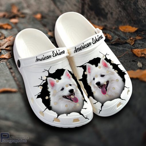 american eskimo custom name crocs shoes love dog crocs 1 wyvyzs