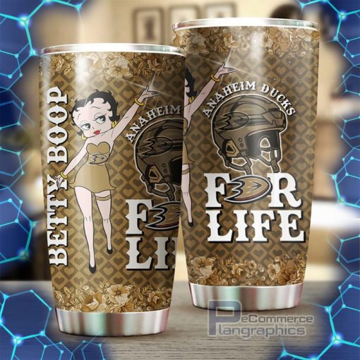 anaheim ducks nhl tumbler betty boop design tumbler for nhl fans perfect for any occasion 2 wbe6le