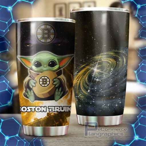 baby yoda boston bruins nhl tumbler may the force be with you even on busy days 2 b1rbyk