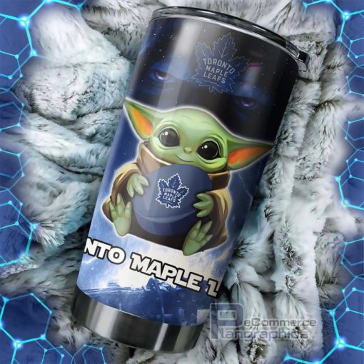 baby yoda toronto maple leafs nhl tumbler a must have for every star wars and hockey fan 1 u8mdrx