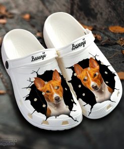 basenji custom name crocs shoes love dog crocs 1 nbasog