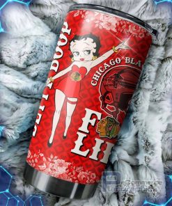 betty boop cheers for blackhawks with this nhl logo tumbler 1 sex5ny
