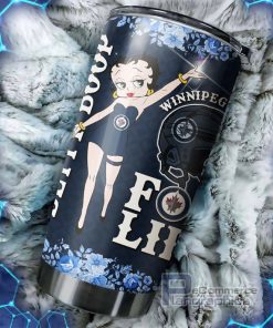 betty boop cheers for the jets with this nhl logo tumbler 1 fegvoq