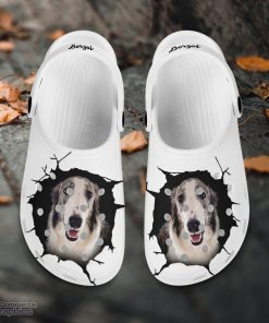 borzoi custom name crocs shoes love dog crocs 2 nbunsd