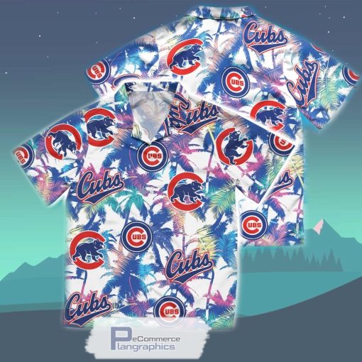chicago cubs palm tree hawaiian shirt sport hawaiian summer shirt 1 gnfa8v