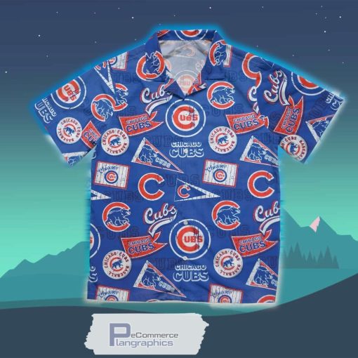 chicago cubs pattern hawaiian shirt sport hawaiian summer shirt 2 tu8le0