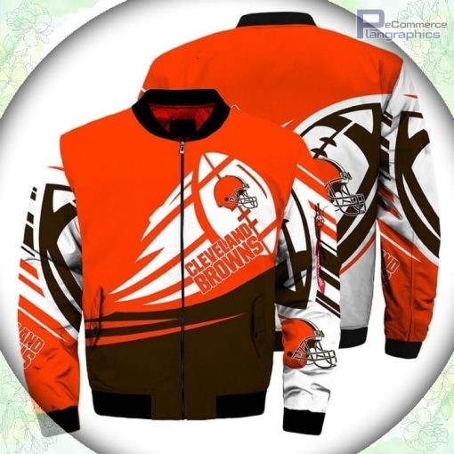 cleveland browns bomber jacket graphic ultra balls 1 dsac4s