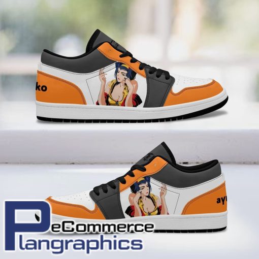 cowboy bebop faye valentine shoes anime low jordan sneaker 1 f1alu0