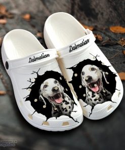 dalmatian custom name crocs shoes love dog crocs 1 l1e3kp