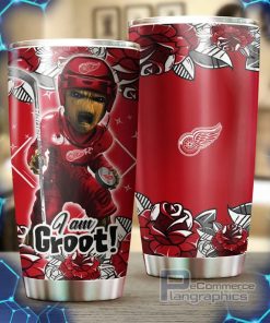 detroit red wings nhl tumbler featuring groot design perfect for fans 2 sqzaxz