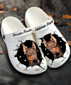 doberman pinscher custom name crocs shoes love dog crocs 1 h5kqmg