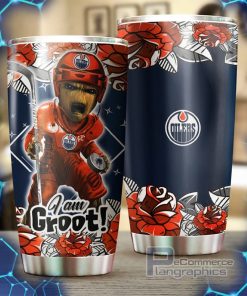 edmonton oilers nhl tumbler i am groot design tumbler for nhl fans perfect for any occasion 2 uqspoh