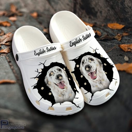 english setter custom name crocs shoes love dog crocs 1 xthhpv