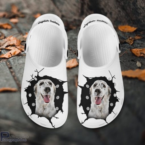 english setter custom name crocs shoes love dog crocs 2 v2zh1k