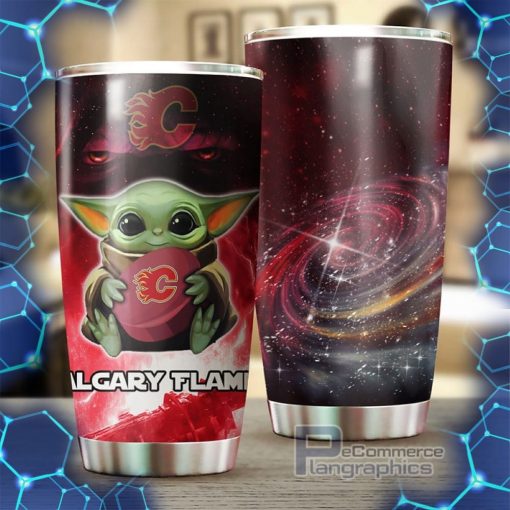 feel the force with this baby yoda calgary flames nhl tumbler 2 whbor2