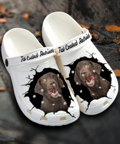 flat coated retriever custom name crocs shoes love dog crocs 1 nyj7du