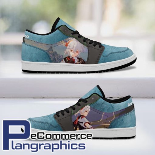 genshin impact kazuha shoes anime low jordan sneaker 1 mgspld