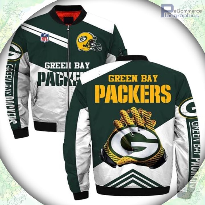 Green Bay Packers Bomber Jacket Style  Winter Gift For Fan