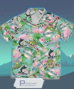 miami marlins hibiscus hawaiian shirt sport hawaiian summer shirt 2 poc2yg