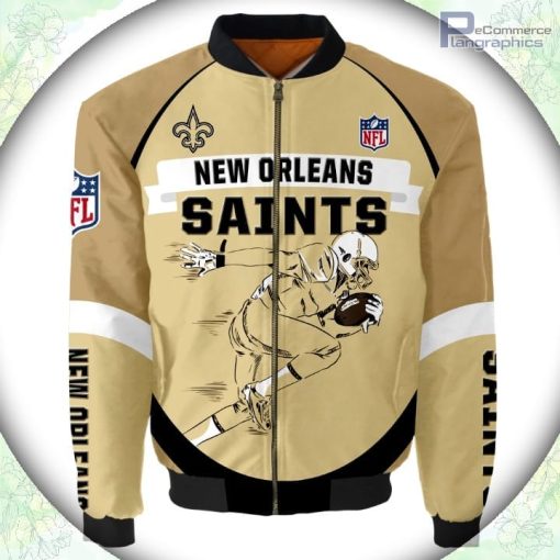new orleans saints bomber jacket graphic running men gift for fans 1 dsxavg