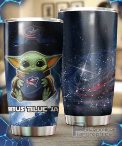 nhl tumbler for baby yoda and columbus blue jackets fans 2 e7pxey