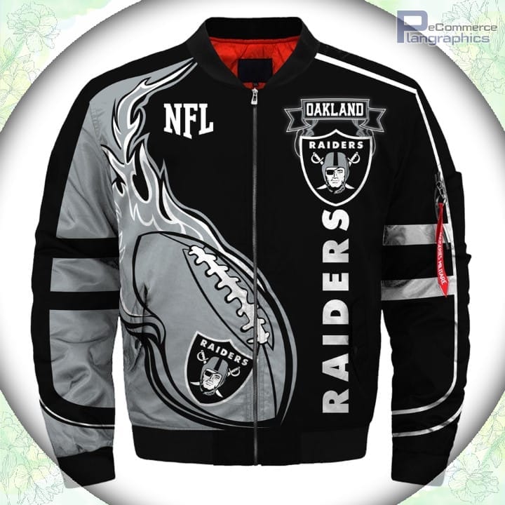 Oakland Raiders Bomber Jacket Winter Coat Gift For Fans