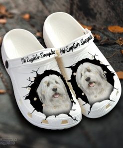 old english sheepdog custom name crocs shoes love dog crocs 1 bbwacm