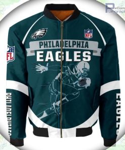philadelphia eagles bomber jacket graphic running men gift for fans 1 jqf1vm