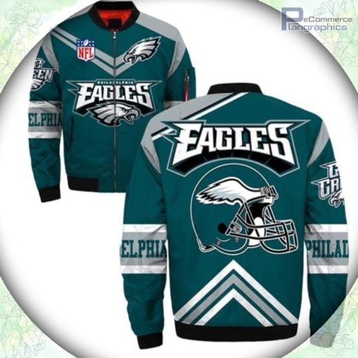 philadelphia eagles bomber jacket style 2 winter coat gift for fan 1 rwe35p