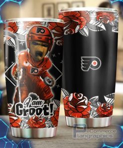philadelphia flyers nhl tumbler featuring groot design quality beverage container for sports enthusiasts 2 yvnyuf