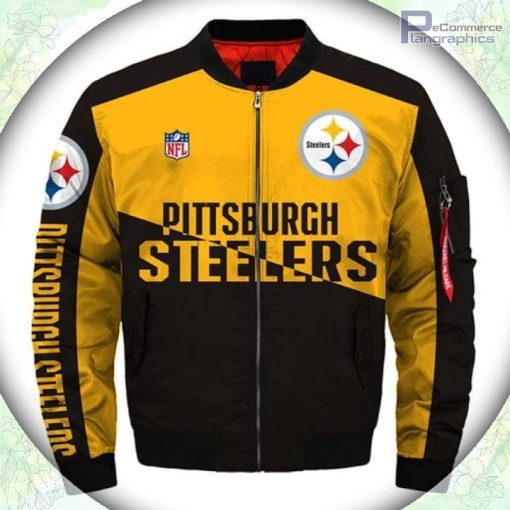pittsburgh steelers bomber jacket 6x champions coat for fan 2 fyabeo