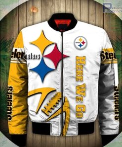 pittsburgh steelers bomber jacket graphic balls gift for fans 1 olilme