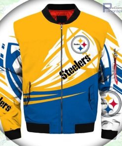 pittsburgh steelers bomber jacket graphic ultra balls 2 rbbjfc