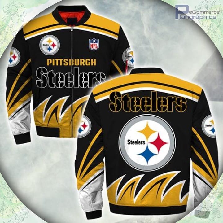 Pittsburgh Steelers Bomber Jacket Style  Winter Coat Gift For Fan