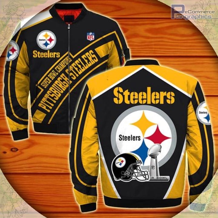 Pittsburgh Steelers Bomber Jacket Super Bowl Champions Coat For Fan