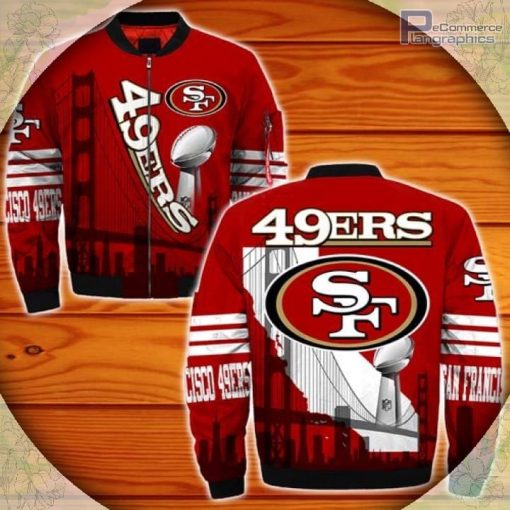 san francisco 49ers bomber jacket style 2 winter coat gift for fan 1 cbptjl